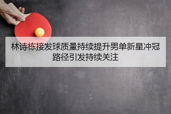 林诗栋接发球质量持续提升男单新星冲冠路径引发持续关注